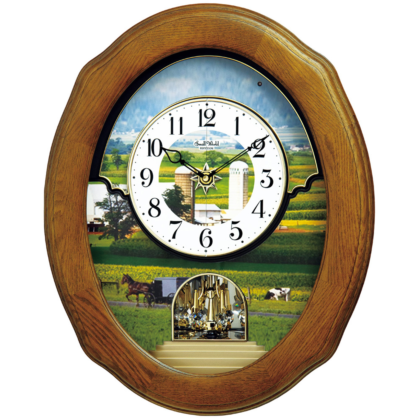 Joyful Harvest Magic Motion Wall Clock by Rhythm Clocks 501 and up...