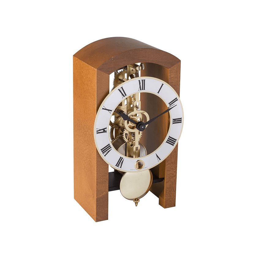 Patterson Light Cherry Key Wound Mantel Clock by Hermle