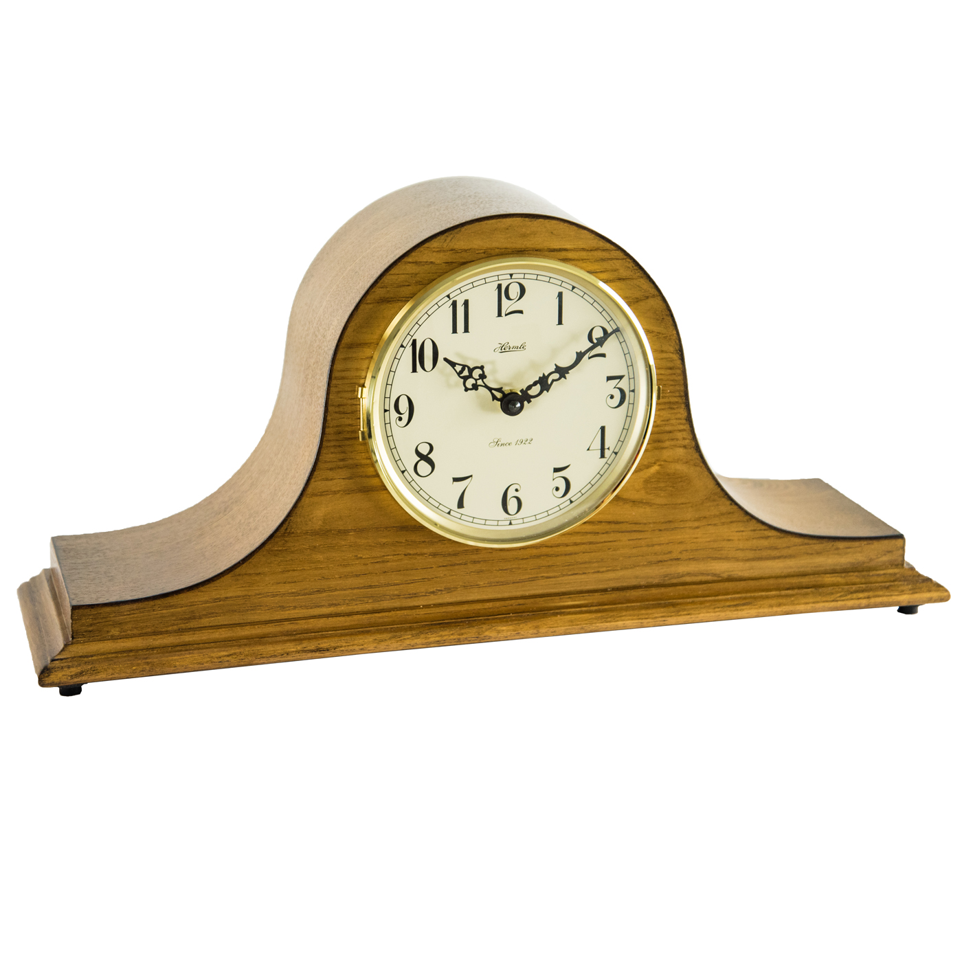 Sweet Briar Dark Oak Chiming Quartz Mantle Clock by Hermle 301 500