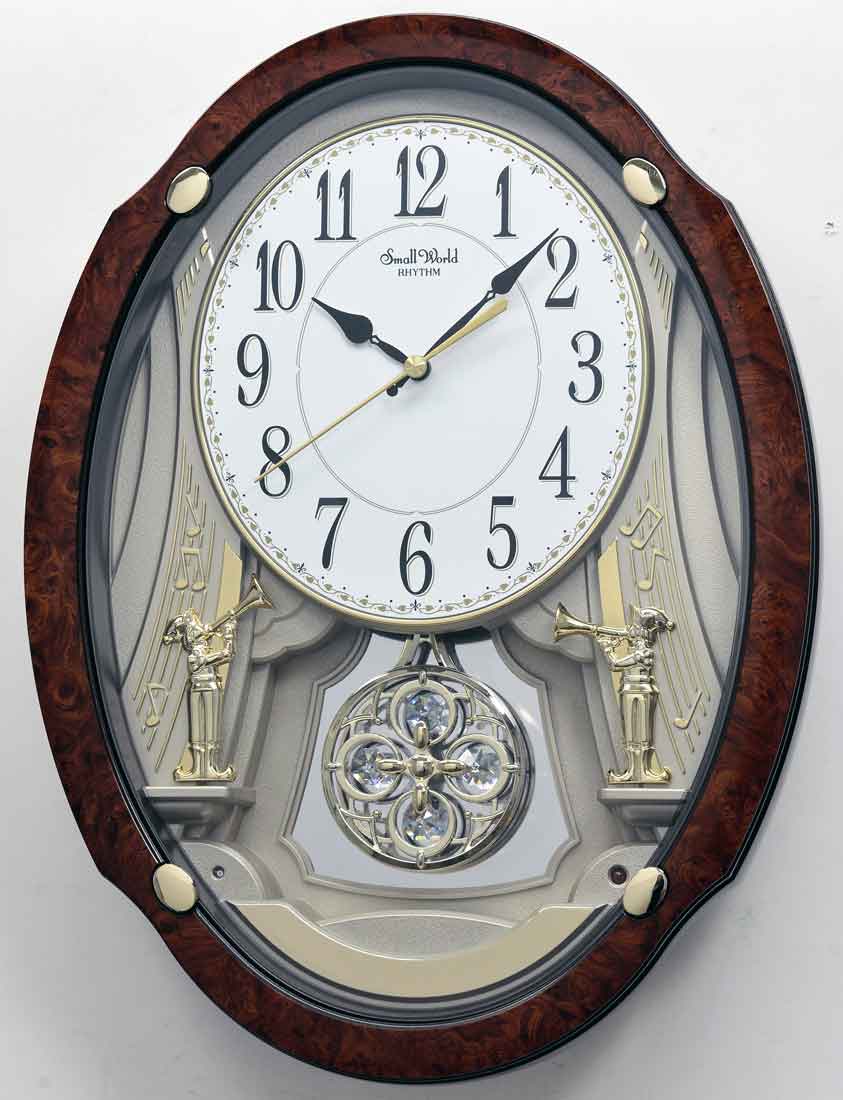 Trumpet Duet II Wall Clock by Rhythm Clocks 101 200