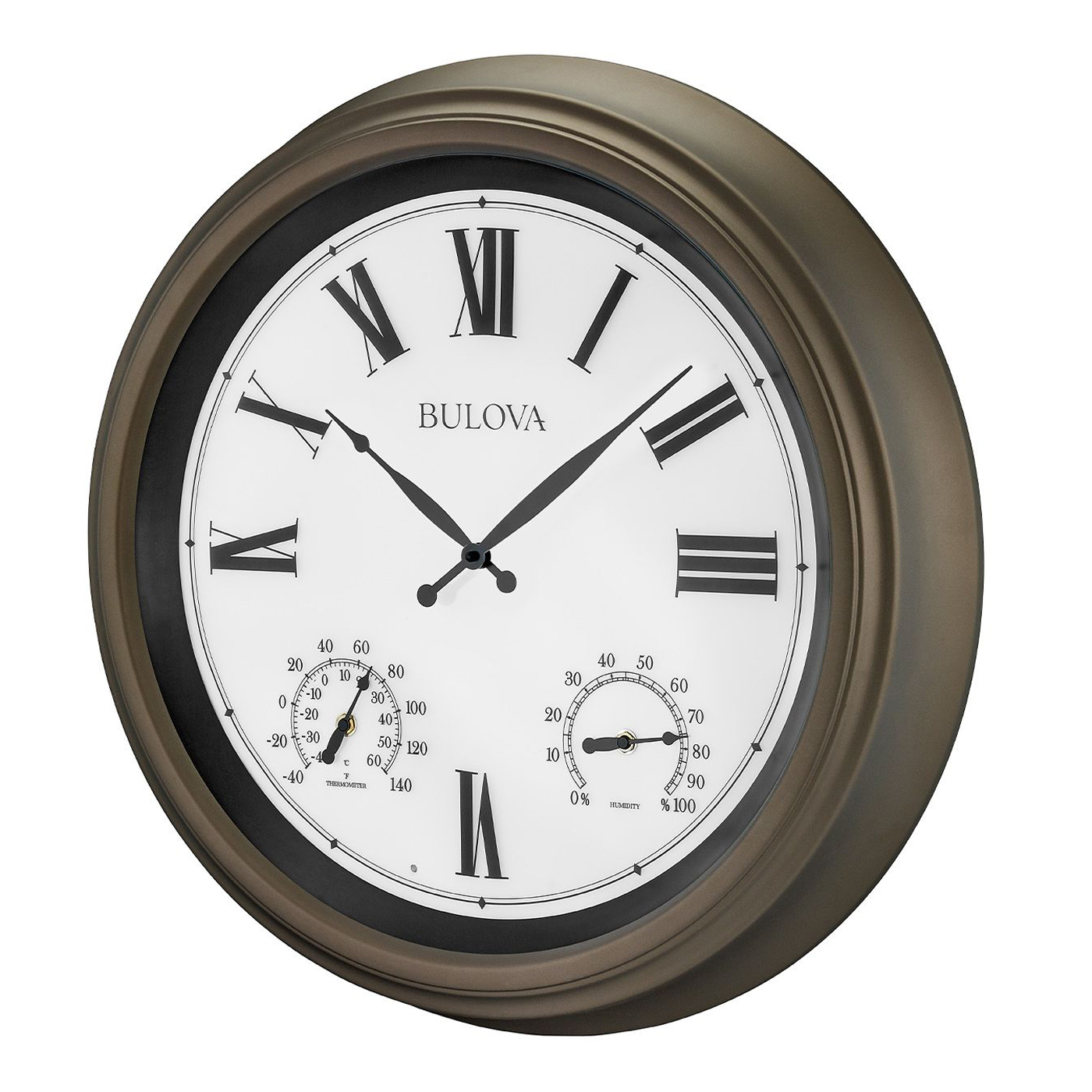 Vineyard Illuminated Indoor/Outdoor Wall Clock 22" by Bulova 101 200