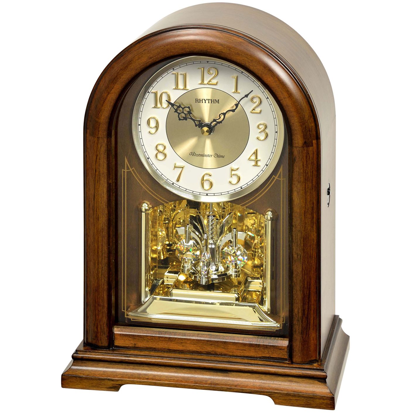 WSM New Haven Musical Chiming Mantel Clock by Rhythm 301 500