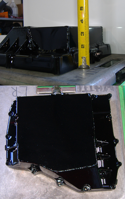 Modified ZX-12 oil pan