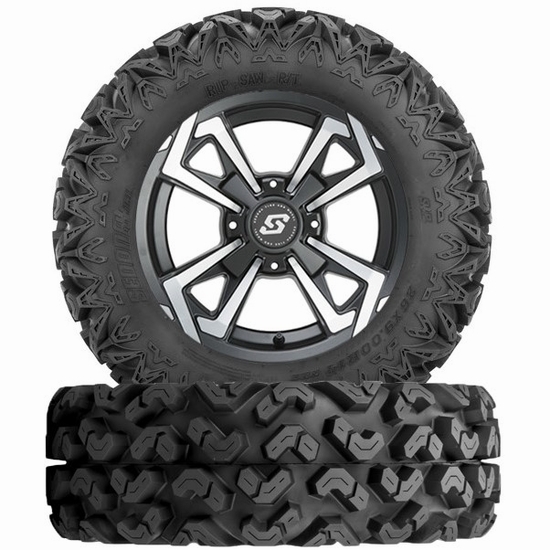 12x7 Sedona Riot Wheel w/ 26-9-12 Rip-Saw R/T Tire - 4/110