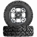 12x7 Sedona Riot Wheel w/ 26-9-12 Rip-Saw R/T Tire - 4/110