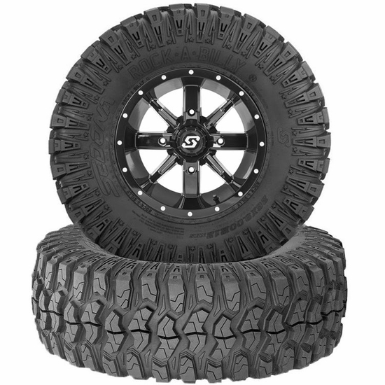 14x10 Sedona Hollow Point Wheel w/ 28-10-14 Rock-A-Billy Tire - 4/110