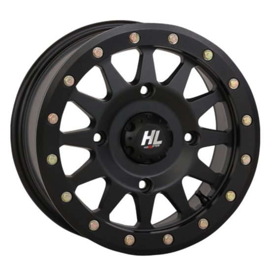 14x7 High Lifter HLA1 Matte Black Beadlock Wheel - 4/137