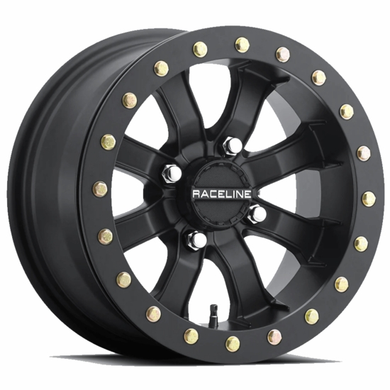 14x7 Raceline Mamba Blackout Beadlock Wheel - 4/156