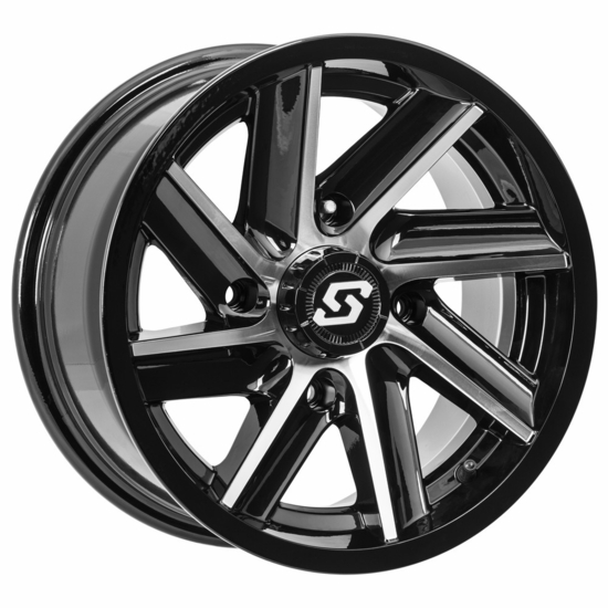 14x7 Sedona Chopper Machined Wheel w/ 26-9-14 Rip-Saw R/T Tire - 4/156 - alt image 0