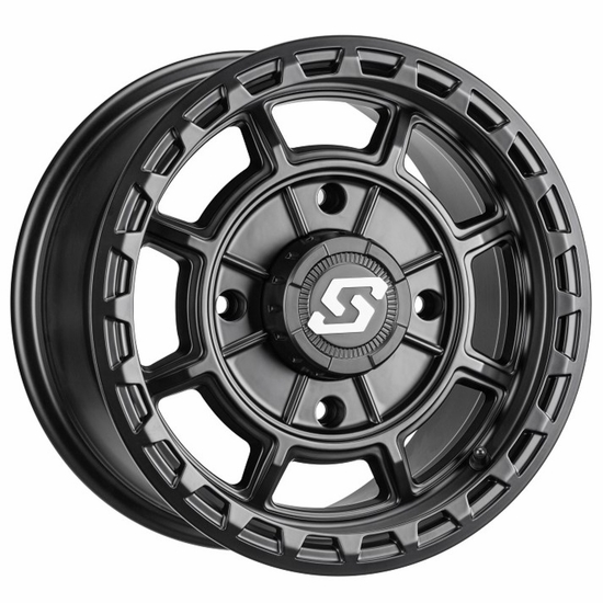 14x7 Sedona Rift Satin Black Simulated Beadlock Wheel - 4/137