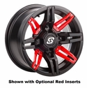 14x7 Sedona Rukus Satin Black and Gunmetal Wheel - 4/110
