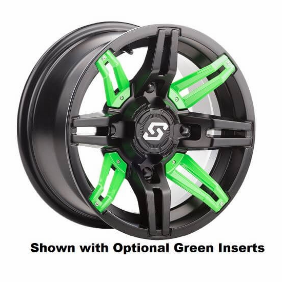 14x7 Sedona Rukus Satin Black and Gunmetal Wheel - 4/110 - alt image 1