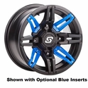 14x7 Sedona Rukus Satin Black and Gunmetal Wheel - 4/110
