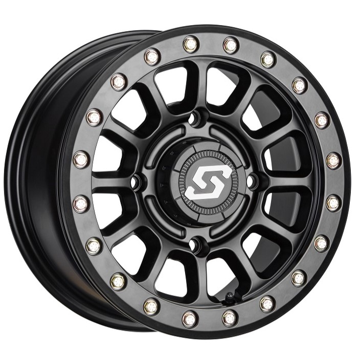 14x7 Sedona Sano Satin Black Beadlock Wheel - 4/137