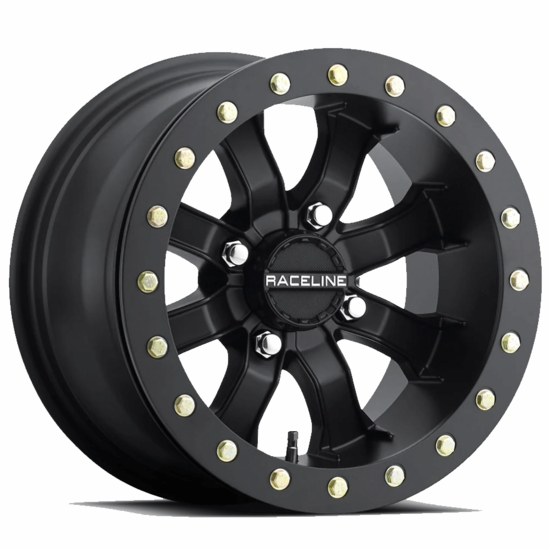 14x8 Raceline Mamba Blackout Beadlock Wheel - 4/137