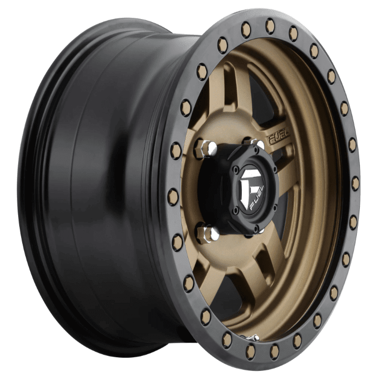 15x7 Fuel Anza D583 Bronze with Black Wheel for 4/156 bolt pattern