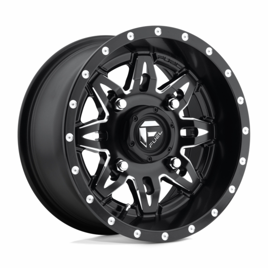 15x7 Fuel D567 Lethal Matte Black Milled Wheel - 4/137