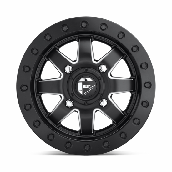 15x7 Fuel D938 Maverick Matte Black Milled Beadlock Wheel - 4/137 - alt image 1