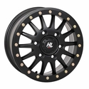 15x7 High Lifter HL24 Beadlock Matte Black Wheel - 5/4.5