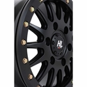 15x7 High Lifter HL24 Beadlock Matte Black Wheel - 6/5.5