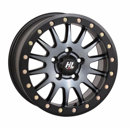 15x7 High Lifter HL24 Beadlock Matte Dark Tint Wheel - 5/4.5