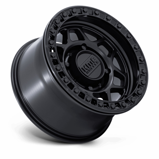 15x7 KMC KS241 Torx Matte Black w/ Gloss Black Ring Beadlock Wheel - 6/5.5 - alt image 0