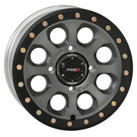 15x7 System 3 SB-7 Titanium Beadlock Wheel - 4/156