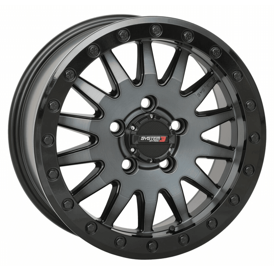 5/4.5 SB-8 Matte Grey Beadlock Wheel | Side By Side Stuff