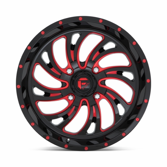 18x7 Fuel D642 Kompressor Gloss Black Red Tinted Wheel - 4/156 - alt image 1