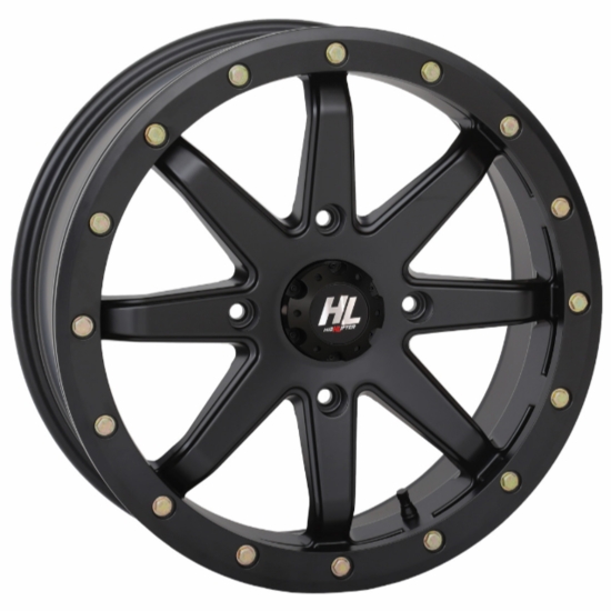 18x7 High Lifter HL9 Matte Black Beadlock Wheel - 4/156