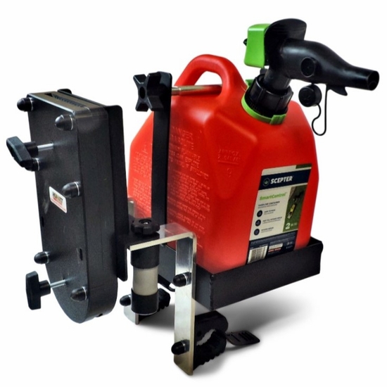 2 Gallon Fuel Can w/ Tool Hooks and Chain Saw Mount by Hornet Outdoors - 2006-24 Polaris Ranger