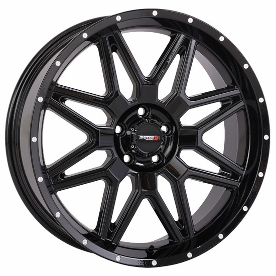 20x7 System 3 ST-7 Gloss Black Wheel - 5/4.5