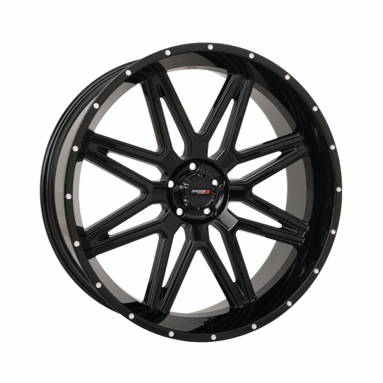 24x9 System 3 ST-7 Gloss Black Wheel - 4/156
