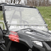3 Star Two Piece Front Windshield w/ Lower Adjustable Vents - 2006-11 Arctic Cat Prowler