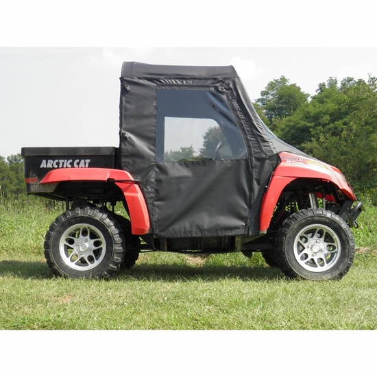 3 Star Black Full Doors and Rear Window w/ Zippers - 2006-11 Arctic Cat Prowler w/ Square Bars - alt image 0
