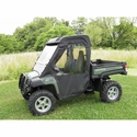 3 Star Black Full Doors and Rear Window w/ Zippers - 2010-14 John Deere Gator HPX, XUV 620, 625, 825, 850, 855