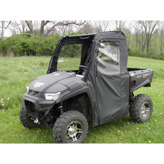 3 Star Black Full Doors and Rear Window w/ Zippers - 2015-21 Kymco UXV 450 - alt image 0