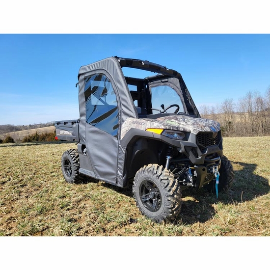 3 Star Black Full Doors and Rear Window w/ Zippers - CF Moto UForce 600 - alt image 2