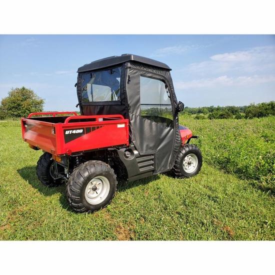 3 Star Black Full Doors and Rear Window w/ Zippers - Coleman Outfitter 400, Hisun HS 400