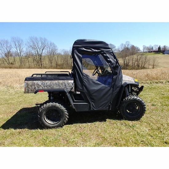 3 Star Black Full Doors and Rear Window w/ Zippers - Hisun Sector, Bennche Cowboy, Massimo Knight - alt image 0