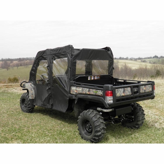 3 Star Black Full Doors and Rear Window w/ Zippers - John Deere Gator XUV 550 S4, 560 S4, 590 S4 - alt image 0