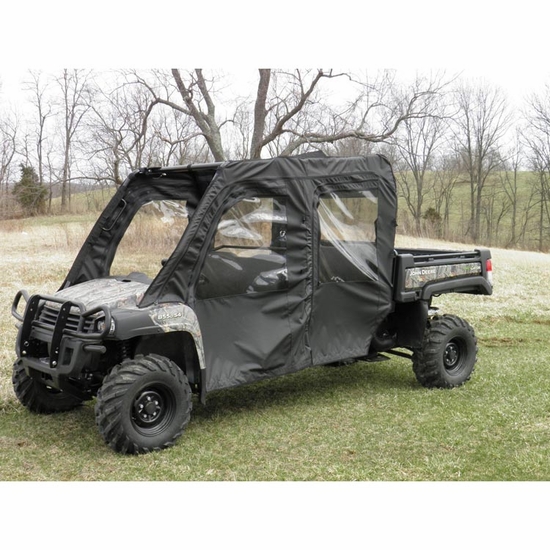 3 Star Black Full Doors and Rear Window w/ Zippers - John Deere Gator XUV 825 S4, 855 S4 - alt image 0