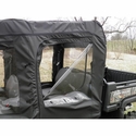 3 Star Black Full Doors and Rear Window w/ Zippers - John Deere Gator XUV 825 S4, 855 S4