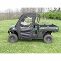 3 Star Black Full Doors and Rear Window w/ Zippers - Kawasaki Mule Pro-FX, DX