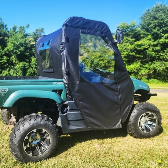 3 Star Black Full Doors and Rear Window w/ Zippers - Yamaha Rhino
