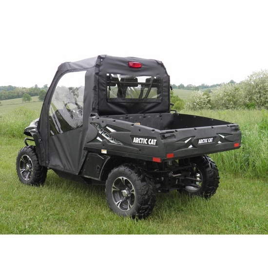 3 Star Black Full Doors w/ Zippers and Rear Window - 2010-15 Arctic Cat Prowler HDX
