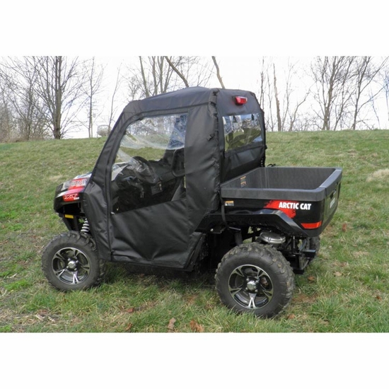 3 Star Black Full Doors w/ Zippers and Rear Window - 2015-17 Arctic Cat Prowler 550, 700, 1000