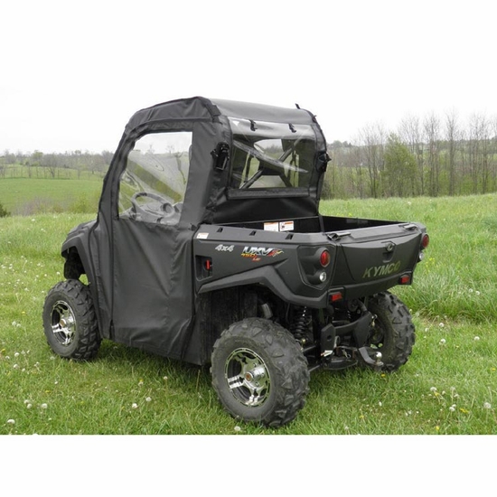 3 Star Black Full Doors w/ Zippers and Rear Window - 2015-21 Kymco UXV 450