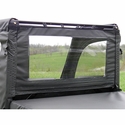 3 Star Black Full Doors w/ Zippers and  Rear Window - 2015-24 Mid Size Polaris Ranger 500, 570, ETX, EV
