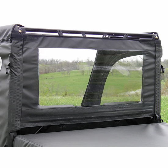 3 Star Black Full Doors w/ Zippers and  Rear Window - 2015-24 Mid Size Polaris Ranger 500, 570, ETX, EV - alt image 1